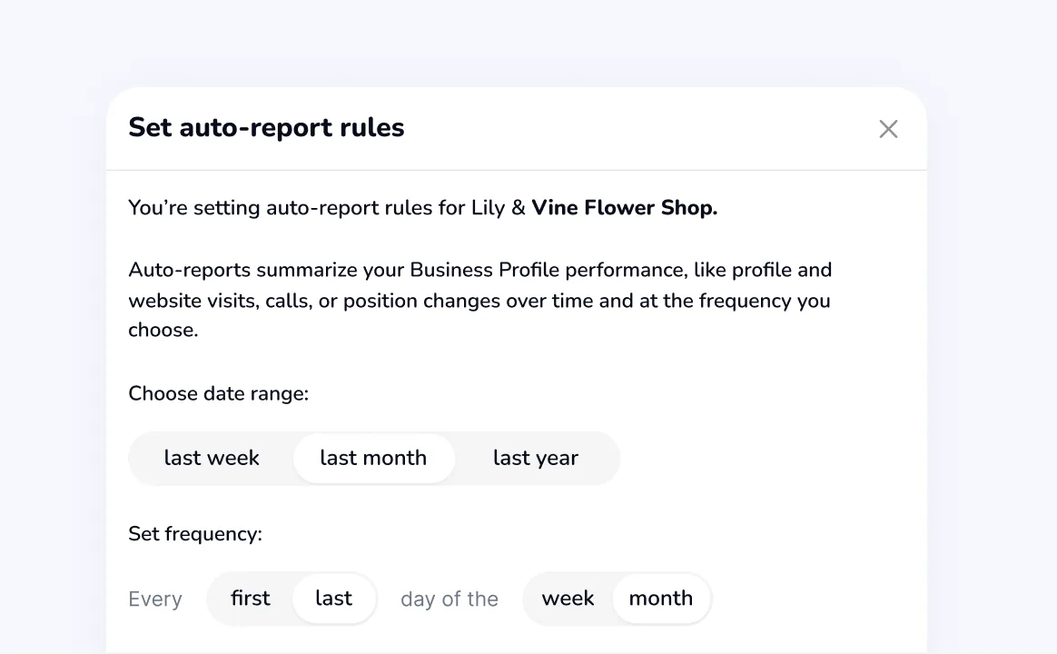 Auto-reporting